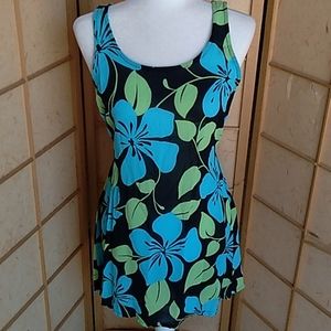 Baja Blue floral dress size M